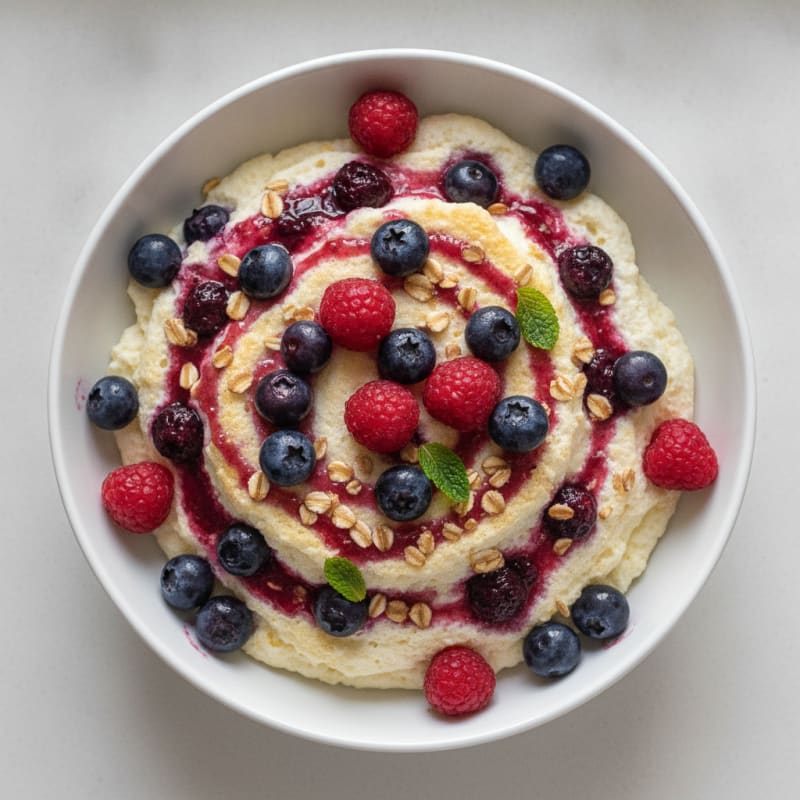 Fluffy Protein Pancake Bowl