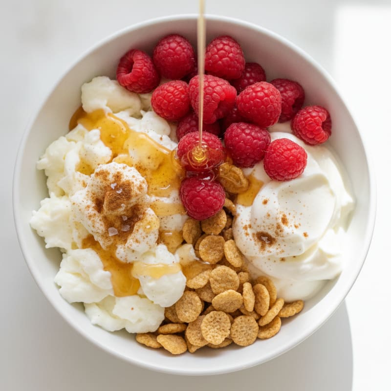 Honey-Kissed Yogurt Berry Cereal Bowl