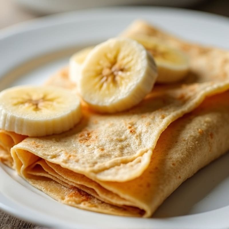 Protein-Packed Almond Butter Banana Crepes
