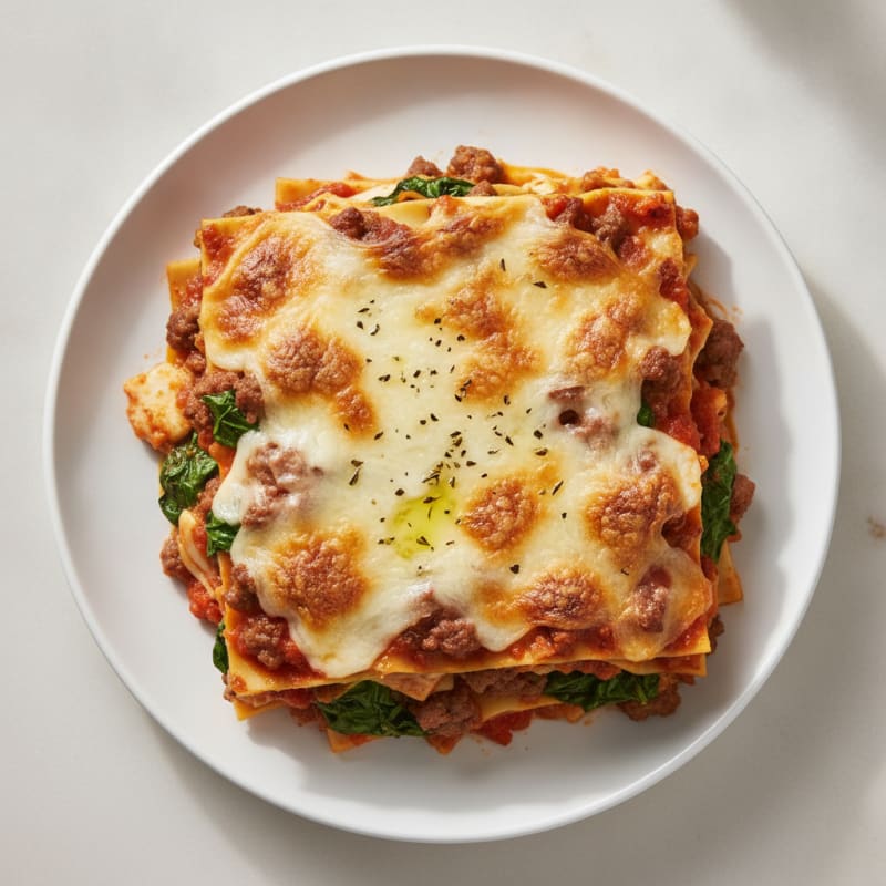 Classic Italian Beef Lasagna Bake