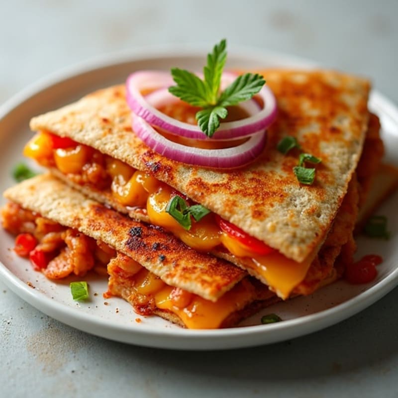 Crispy BBQ Chicken Quesadilla
