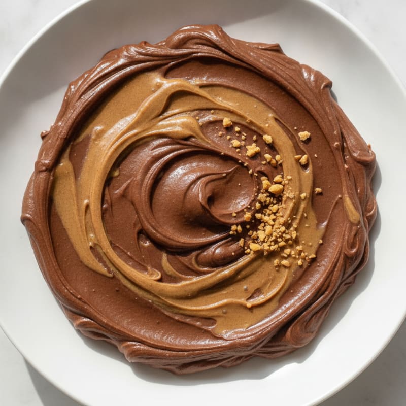 Silky Chocolate Protein Pudding with Almond Butter