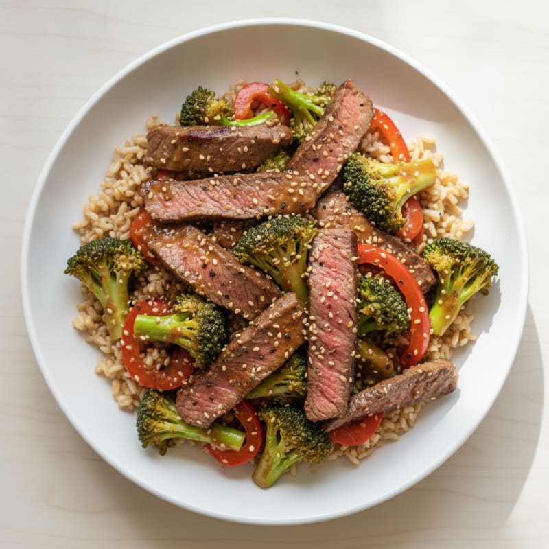 Sesame Beef & Broccoli Stir-Fry