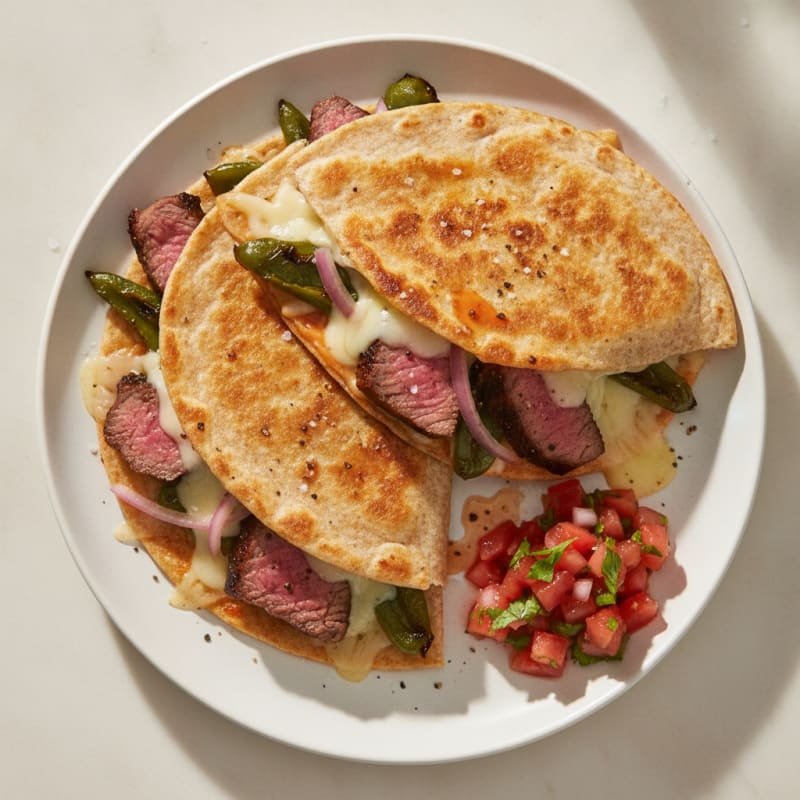 Steak and Poblano Quesadillas