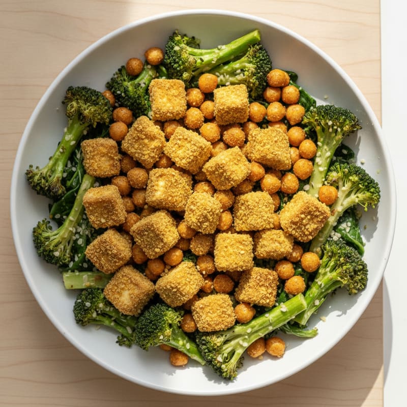 Roasted Vegetable and Chickpea Buddha Bowl