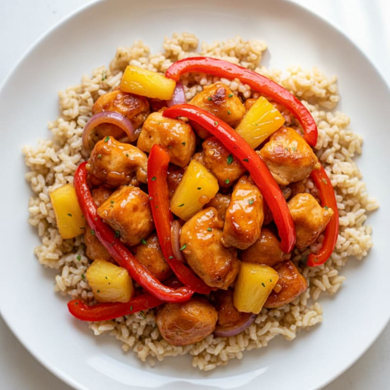 Sweet and Sour Chicken with Pineapple