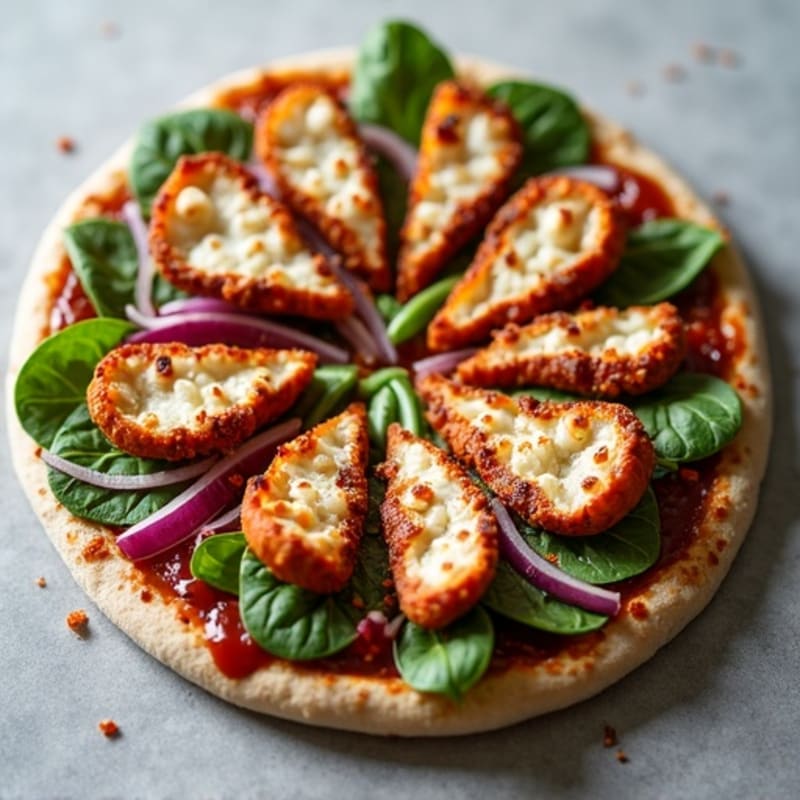 High-Protein Crispy BBQ Chicken Pizza