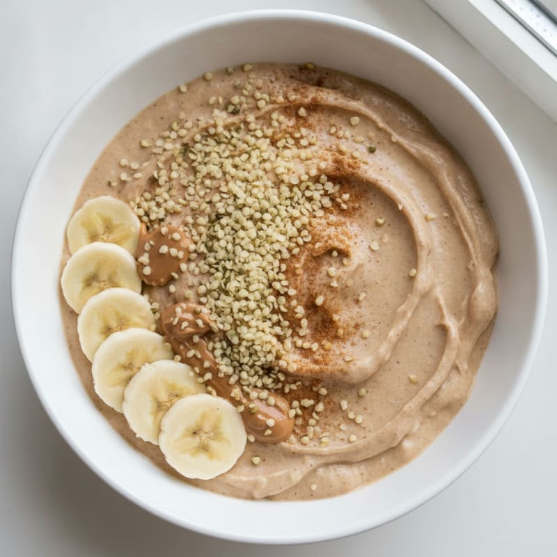 Banana Almond Butter Smoothie Bowl