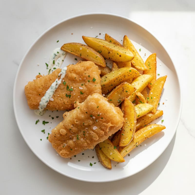 Beer-Battered Fish and Chips