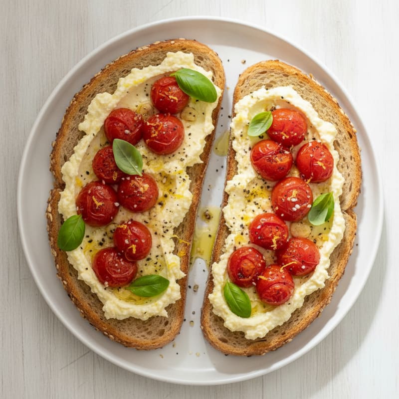 Lemon-Herb Ricotta with Roasted Tomatoes