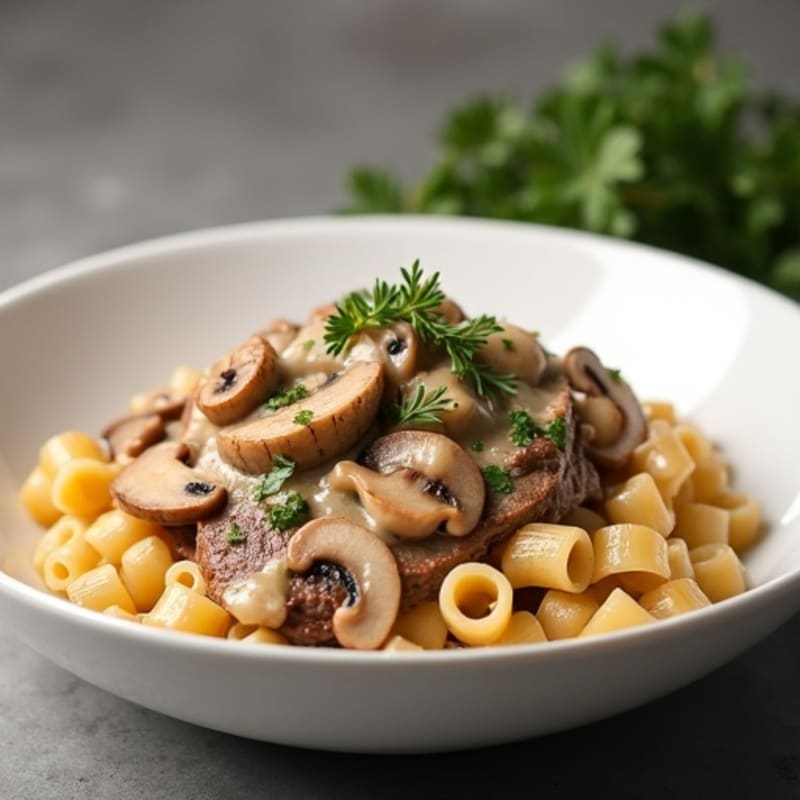 Lean Beef and Mushroom Creamy Stroganoff