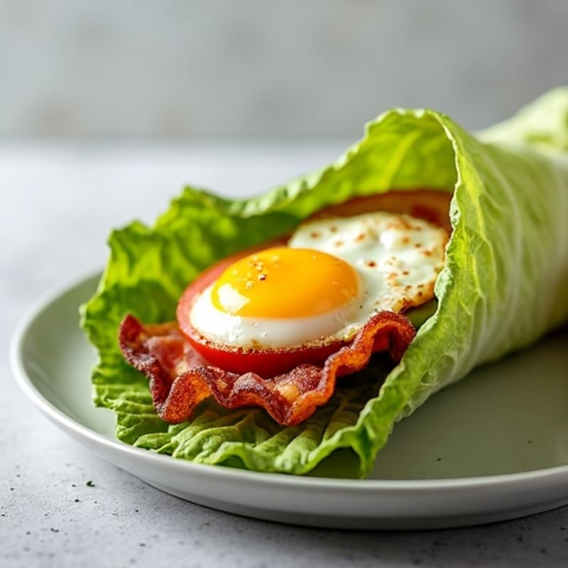 Crispy Turkey Bacon Lettuce Wraps with Fresh Tomato and Avocado