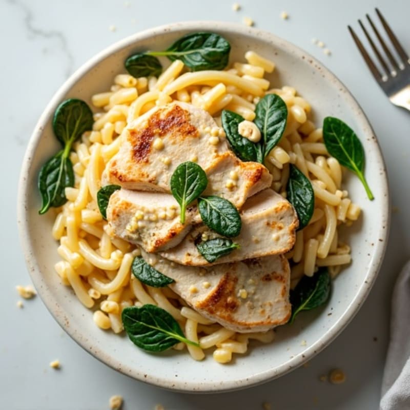 Healthy Creamy Cashew Alfredo Pasta
