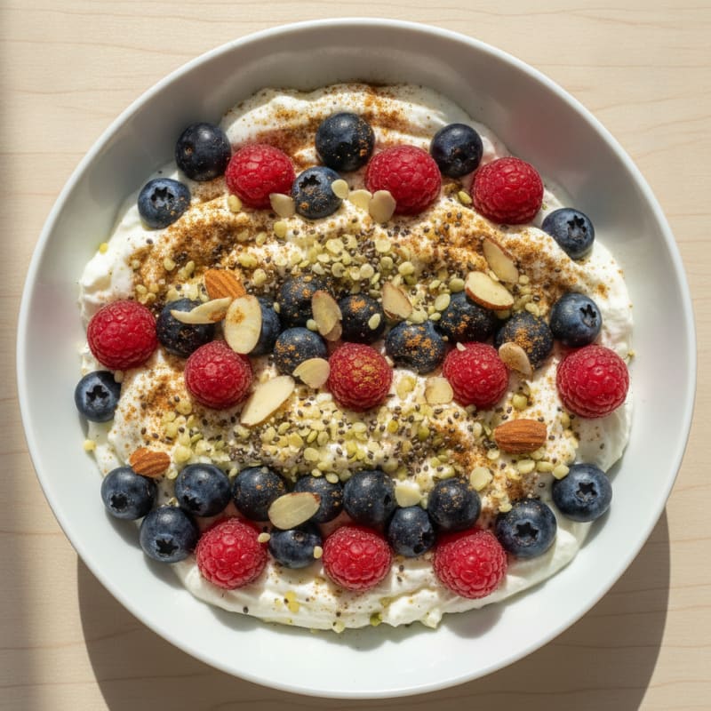 High Protein Berry & Hemp Parfait