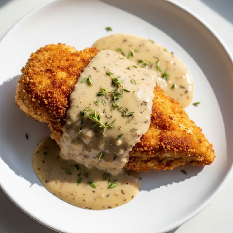 Buttermilk Fried Chicken with Creamy Gravy
