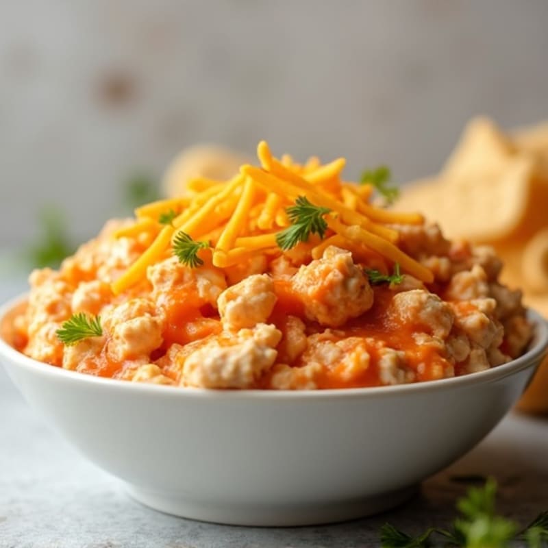 Creamy Greek Yogurt Buffalo Chicken Dip