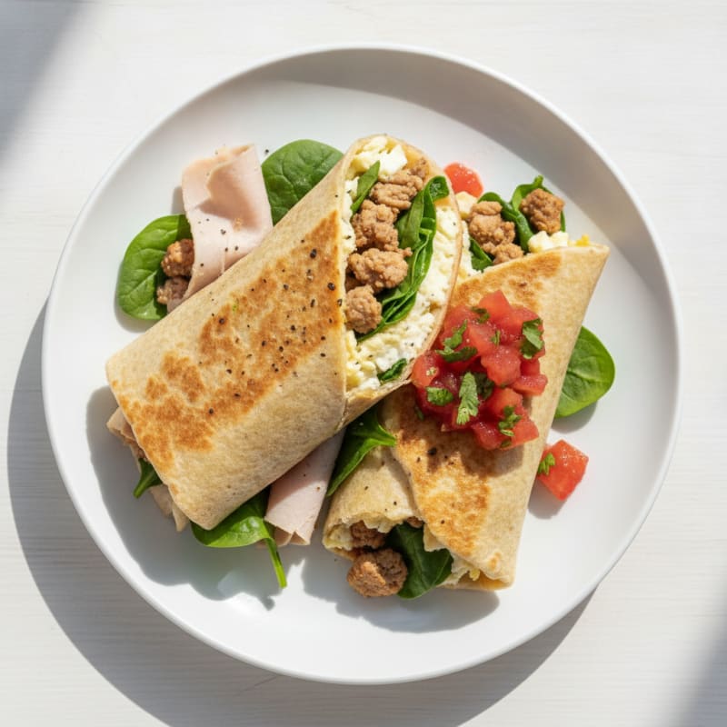 Turkey and Egg Breakfast Wrap