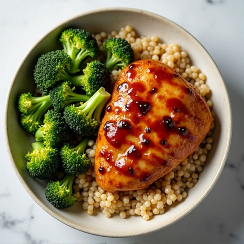 Pan-Seared Teriyaki Chicken with Roasted Broccoli