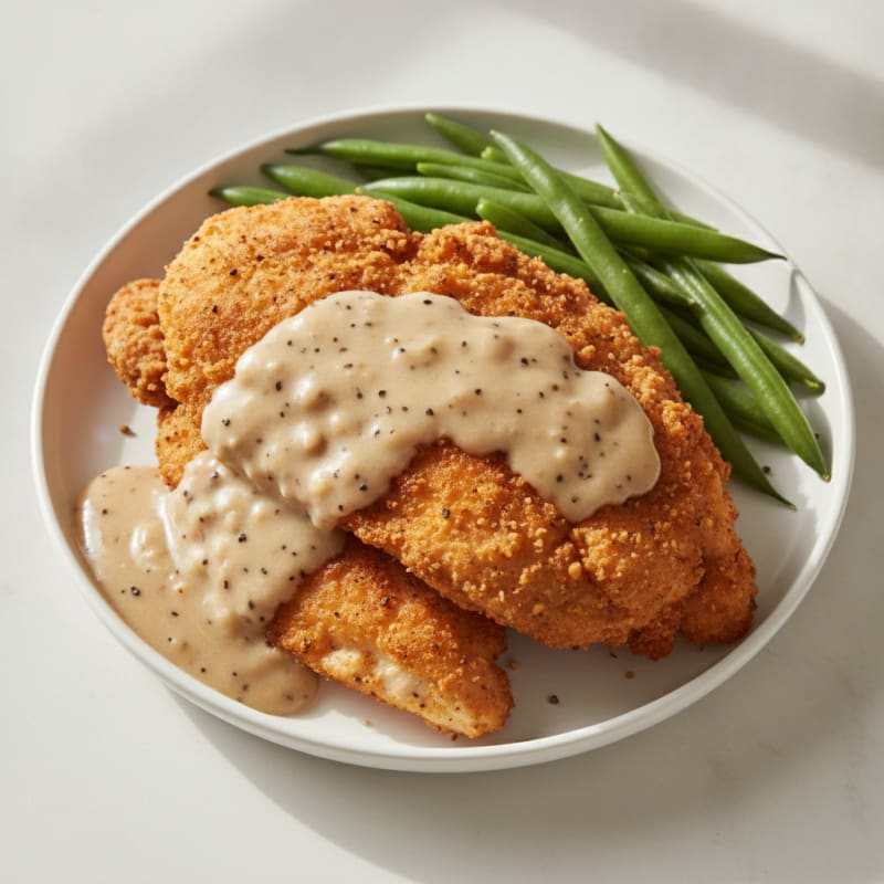 Buttermilk Fried Chicken with Creamy Gravy