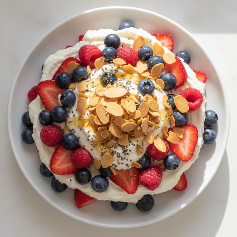 Creamy Greek Yogurt Protein Parfait with Berries
