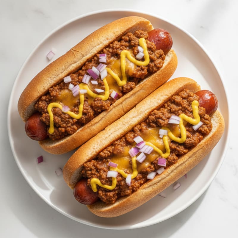 Chili Cheese Hot Dogs