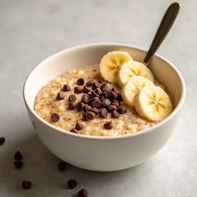 Protein-Packed Creamy Chocolate Chip Oatmeal