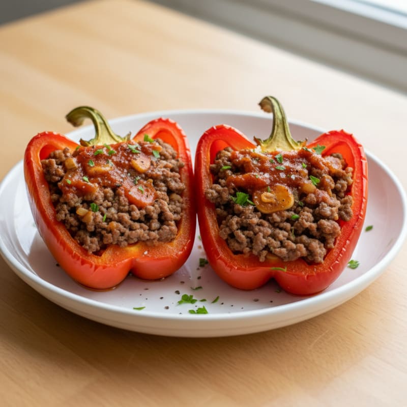 Ground Beef Stuffed Bell Peppers