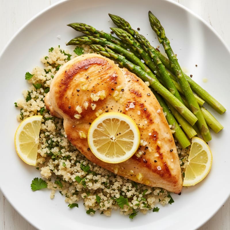 Golden Pan-Seared Chicken with Zesty Lemon