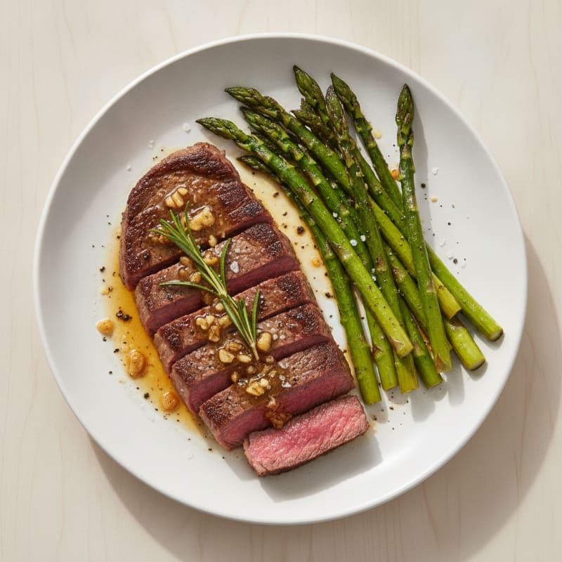Pan-Seared Steak with Garlic Butter