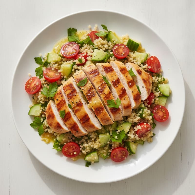 Lemon Herb Chicken and Quinoa Salad