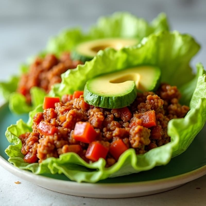 Lean Ground Turkey Sloppy Joe Lettuce Wraps