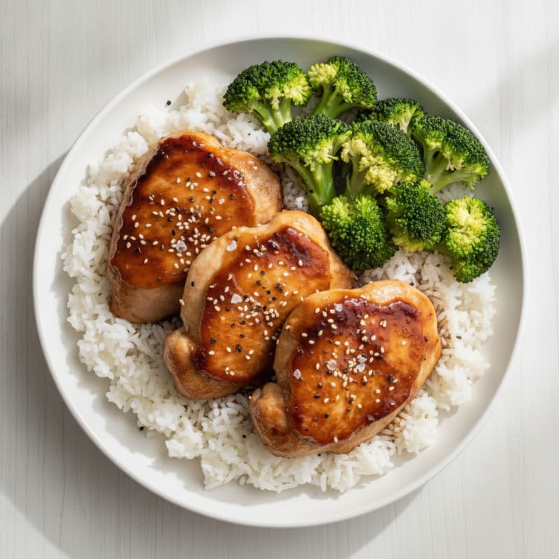 Teriyaki Glazed Chicken Thighs