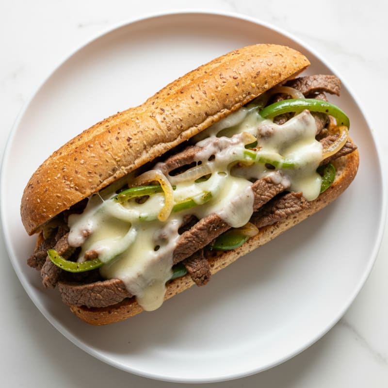 Tender Philly Cheesesteak Sandwich