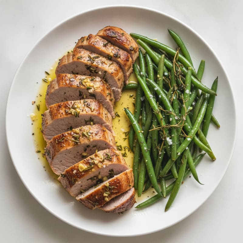 Garlic-Herb Roasted Pork Tenderloin