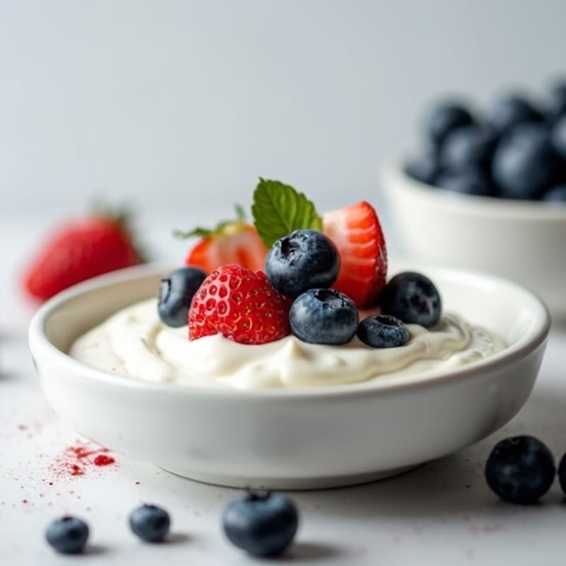 Creamy Greek Yogurt with Fresh Berries