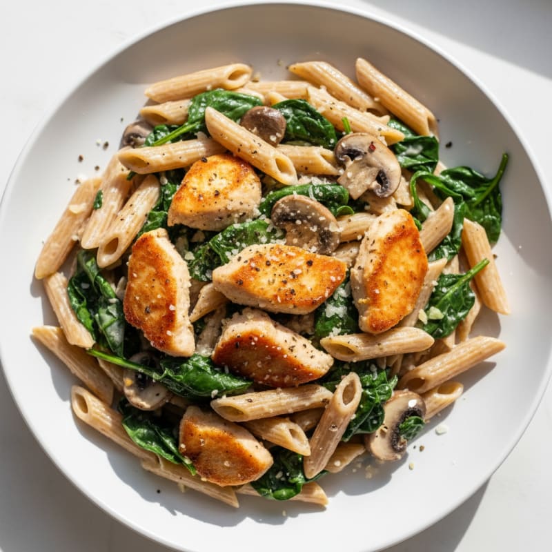 Creamy Garlic Chicken Alfredo Pasta