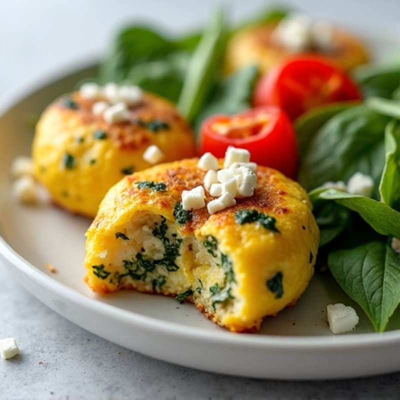 Protein-Packed Spinach Feta Egg Bites