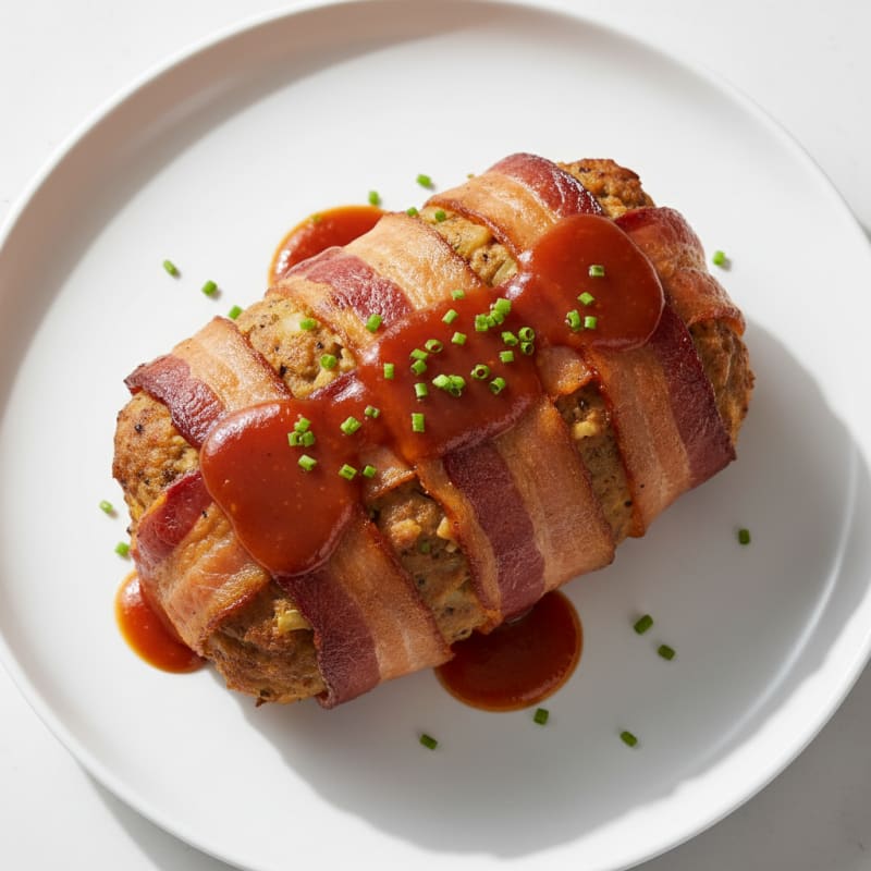 Smoky BBQ Bacon-Wrapped Meatloaf