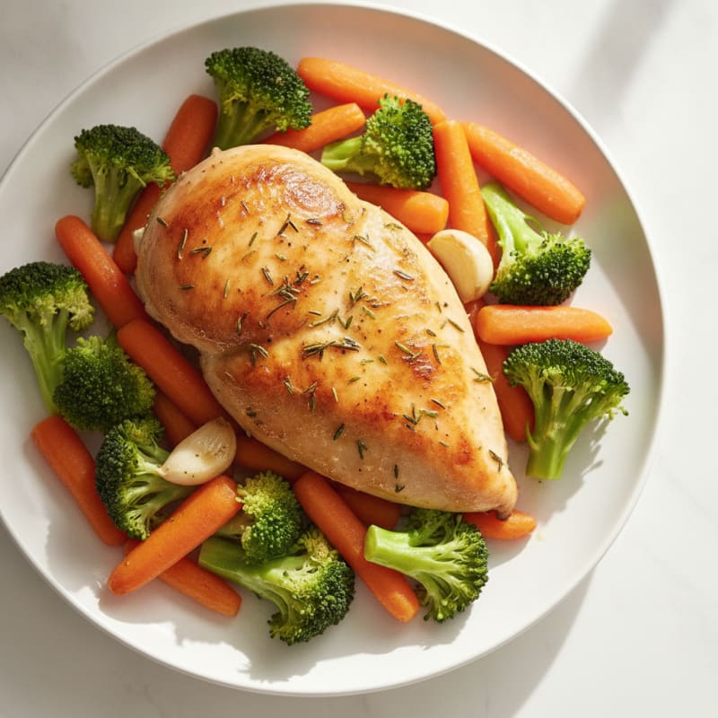 Herb-Roasted Chicken with Roasted Vegetables
