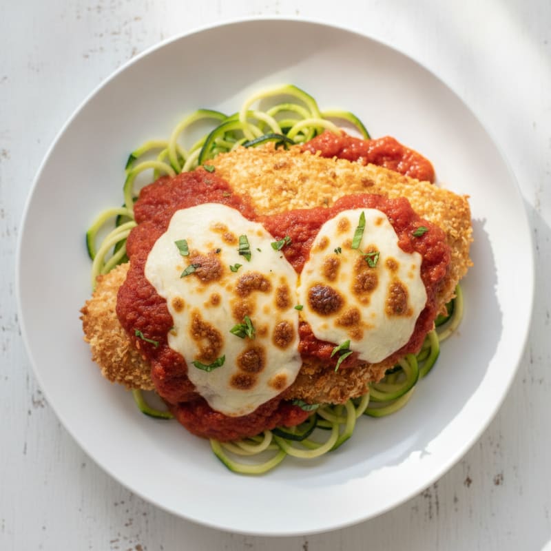 Crispy Chicken Parmesan with Marinara