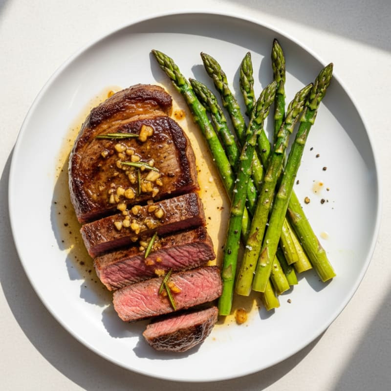 Pan-Seared Steak with Garlic Butter
