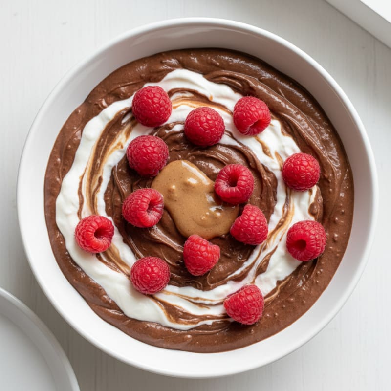 Silky Chocolate Protein Pudding with Greek Yogurt