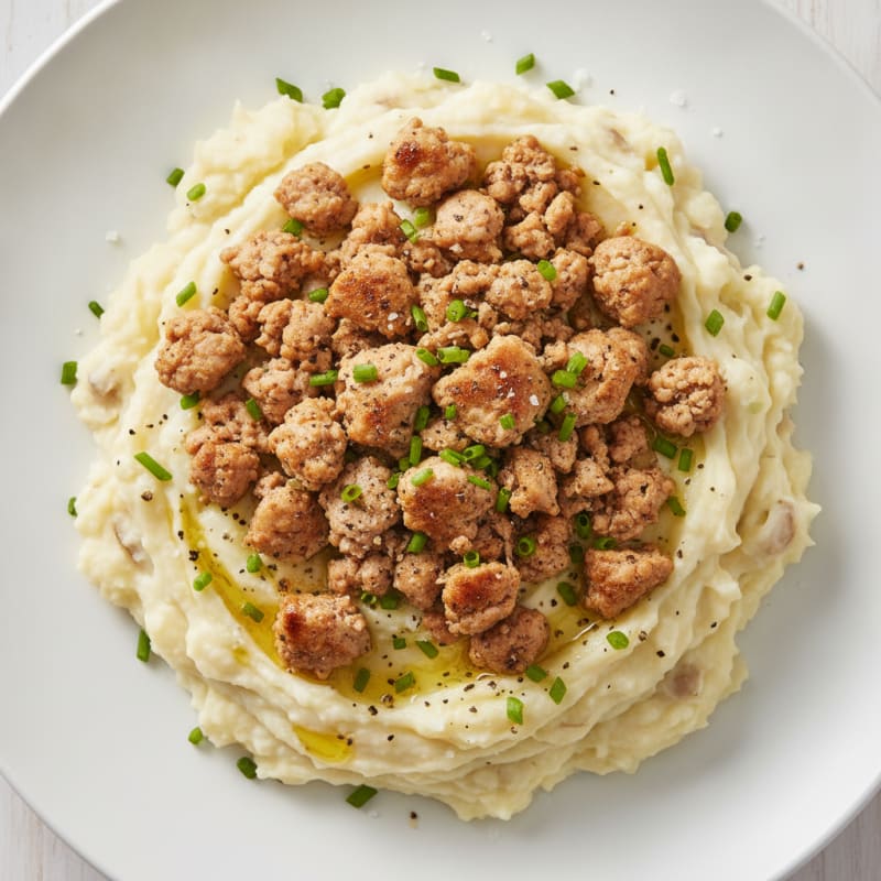 Garlic Herb Mashed Potato Power Bowl