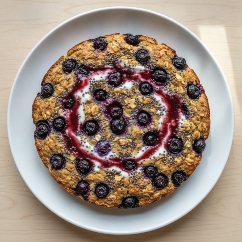 Baked Berry Chia Seed Oats