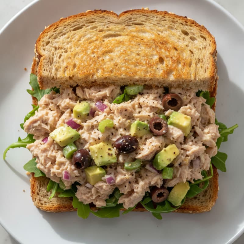 Mediterranean Tuna Salad Sandwich