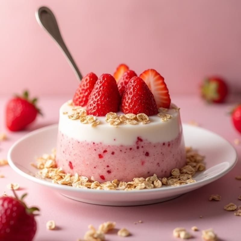 Fresh Strawberry Shortcake Overnight Oats