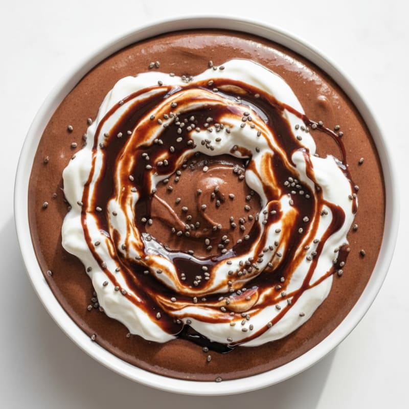 Silky Chocolate Protein Pudding with Greek Yogurt