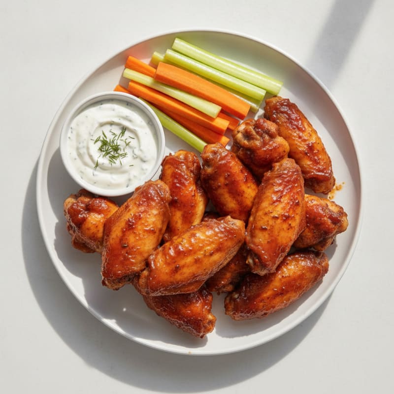 Spicy BBQ Baked Chicken Wings