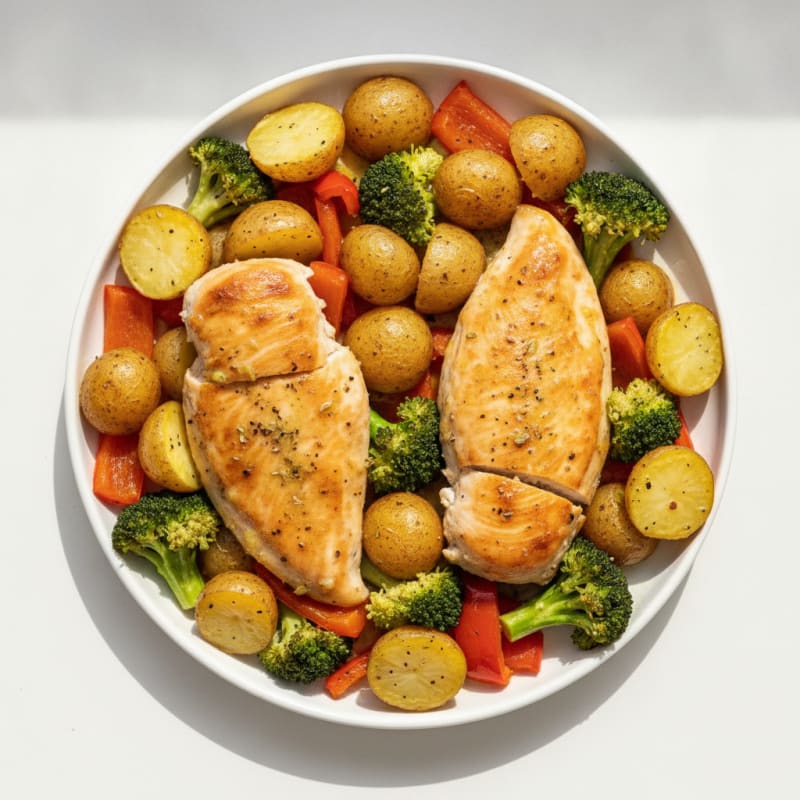 Sheet Pan Lemon Herb Chicken and Veggies