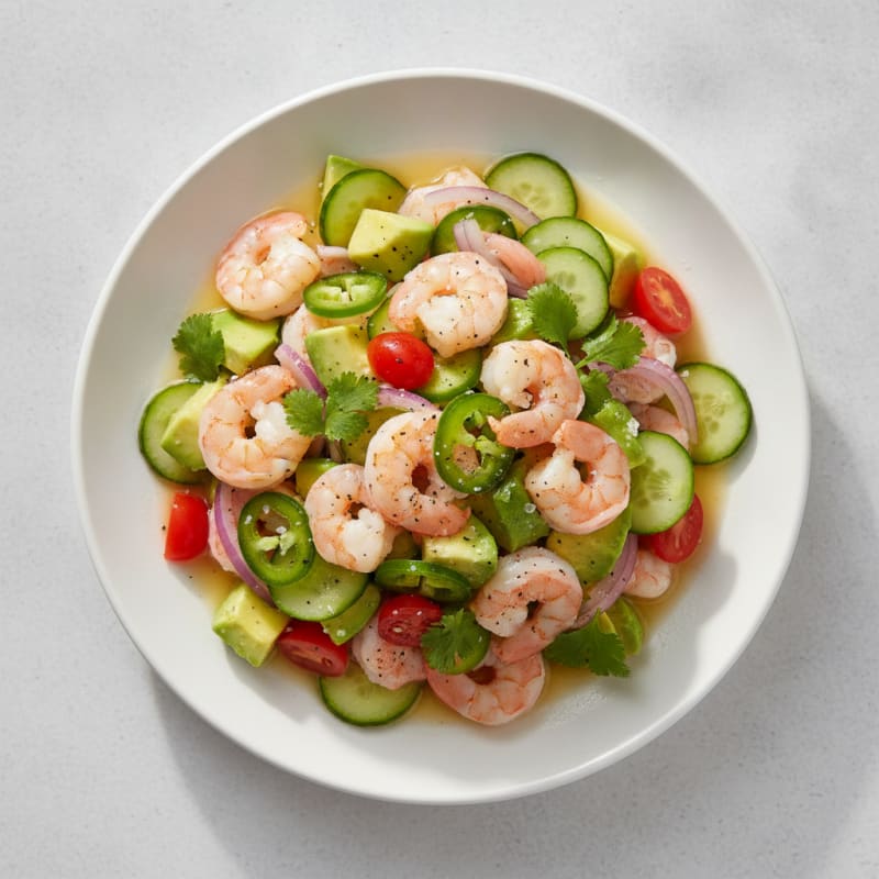 Zesty Shrimp Avocado Ceviche
